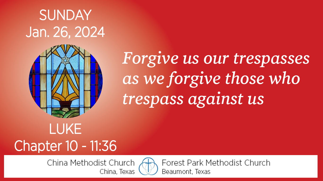 Forgive us our trespasses as we forgive those who trespass against us